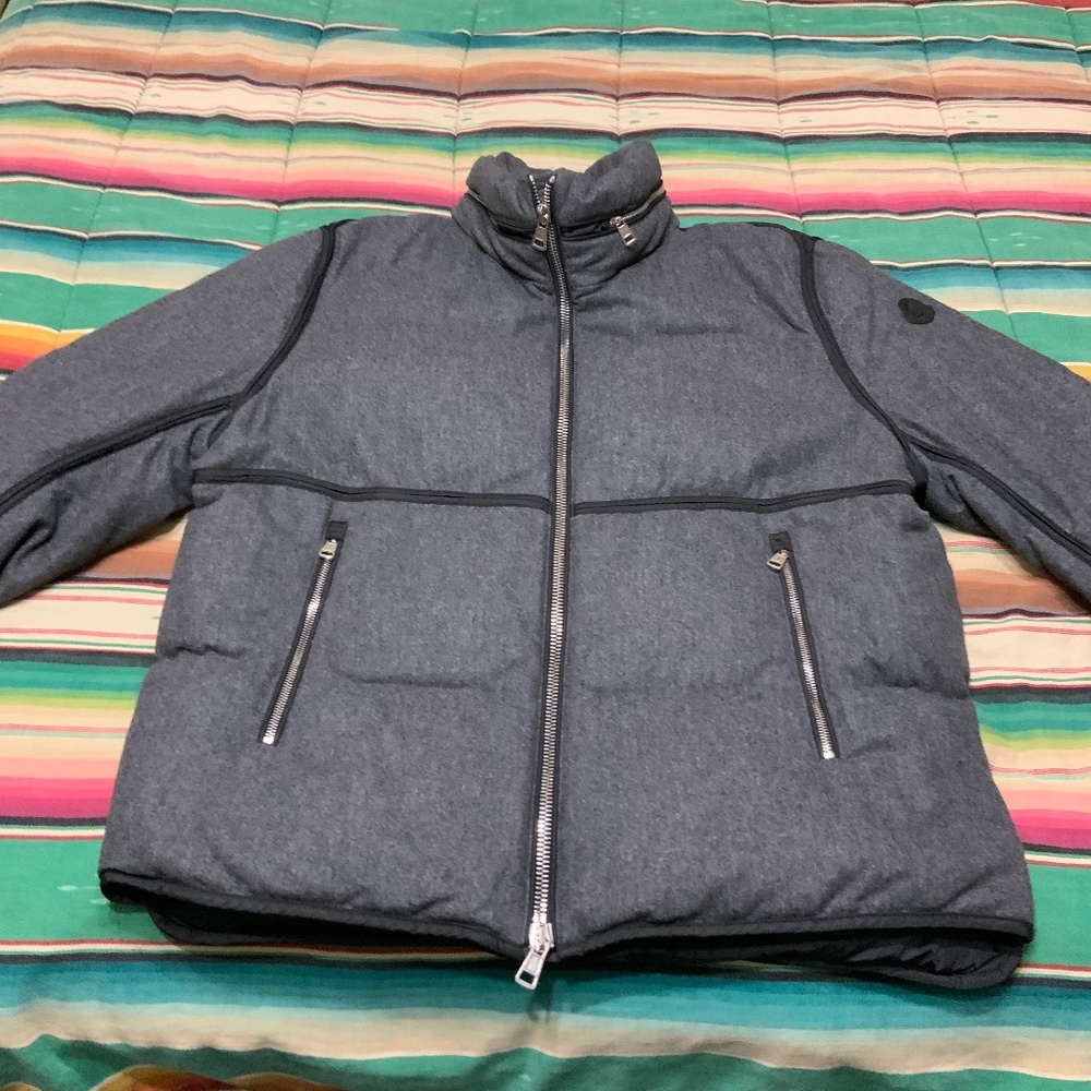 Moncler Gray Eloy Quilted Jacket | Rain Proof